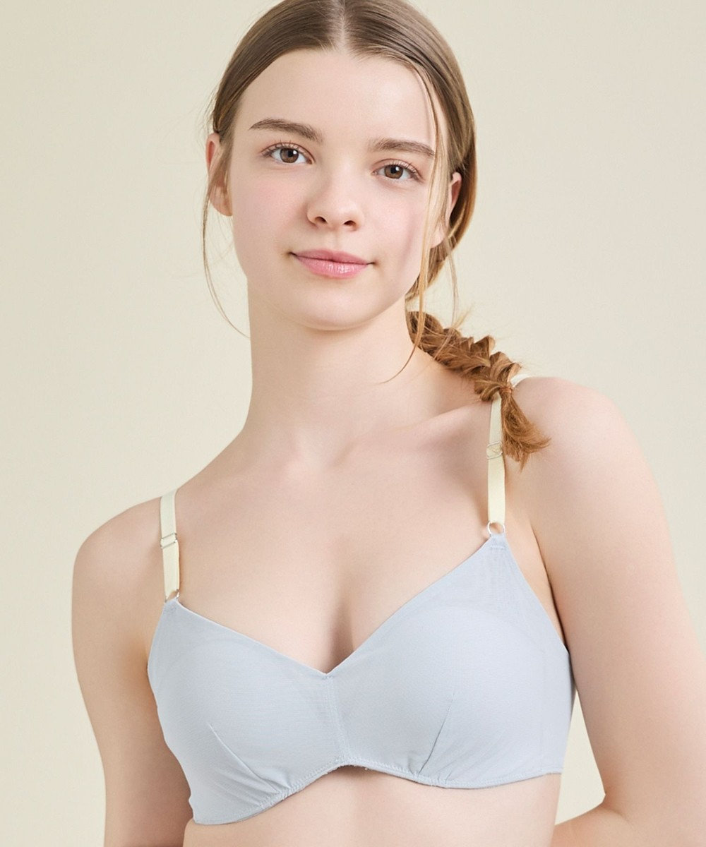une nana cool 【リニューアル】364ブラ シンプル ノンワイヤーブラ 