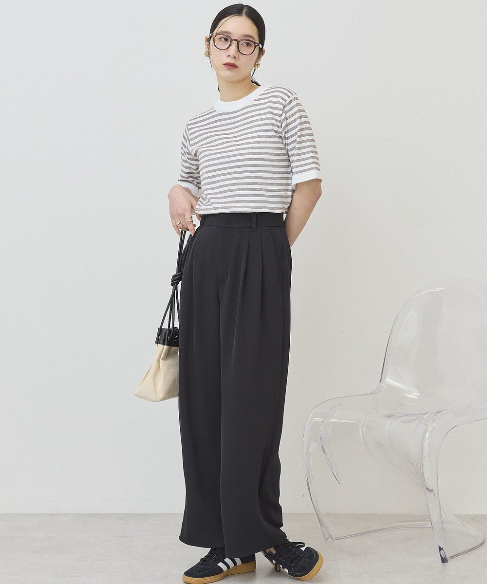 AMERICAN HOLIC 【イージーケア】ドレープパンツ 