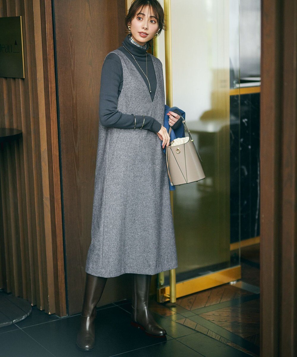 23区 【洗える】スムージーコットン シアー ニット 