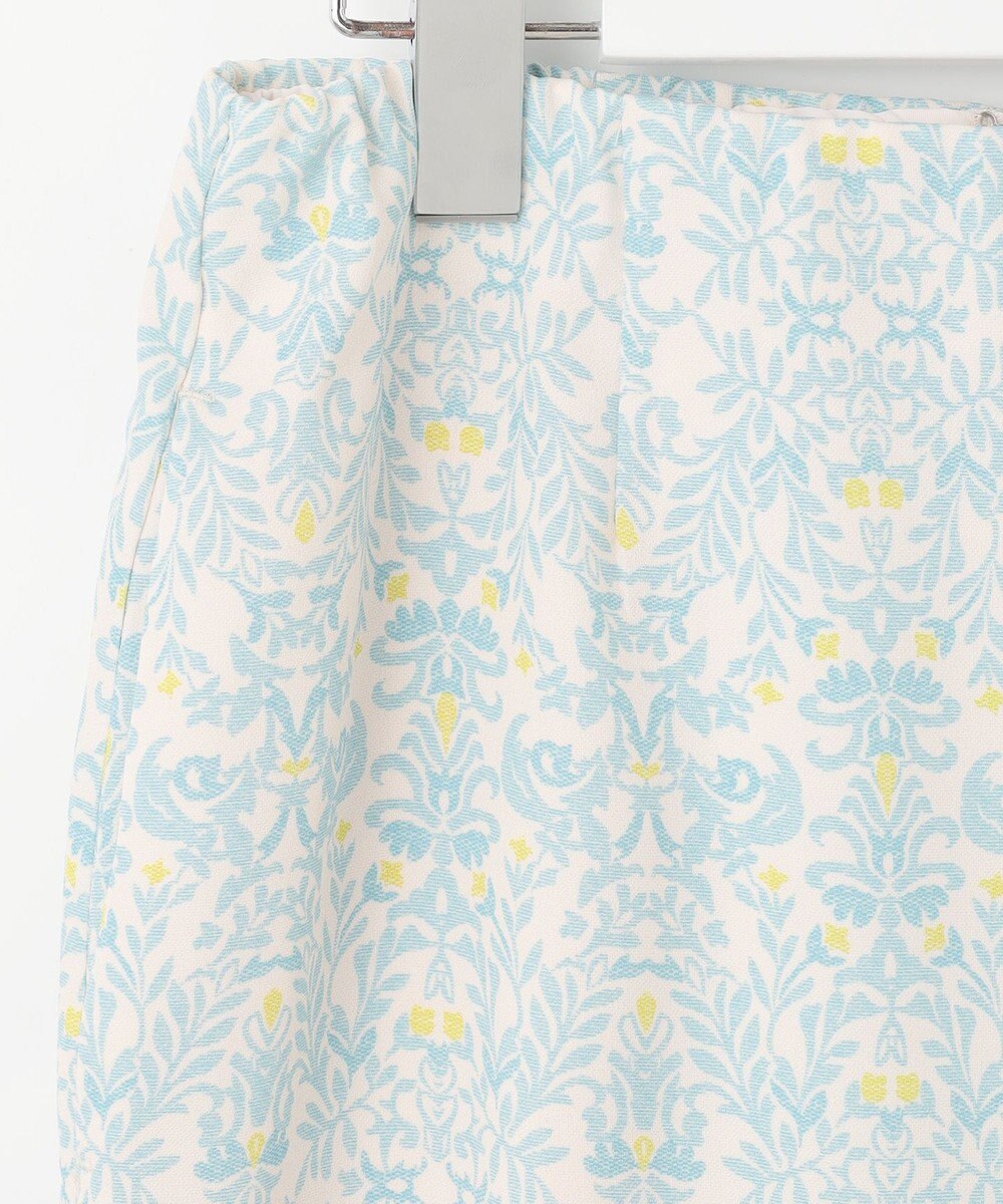 自由区 S 【洗える】ダマスクフローラルプリント スカート 