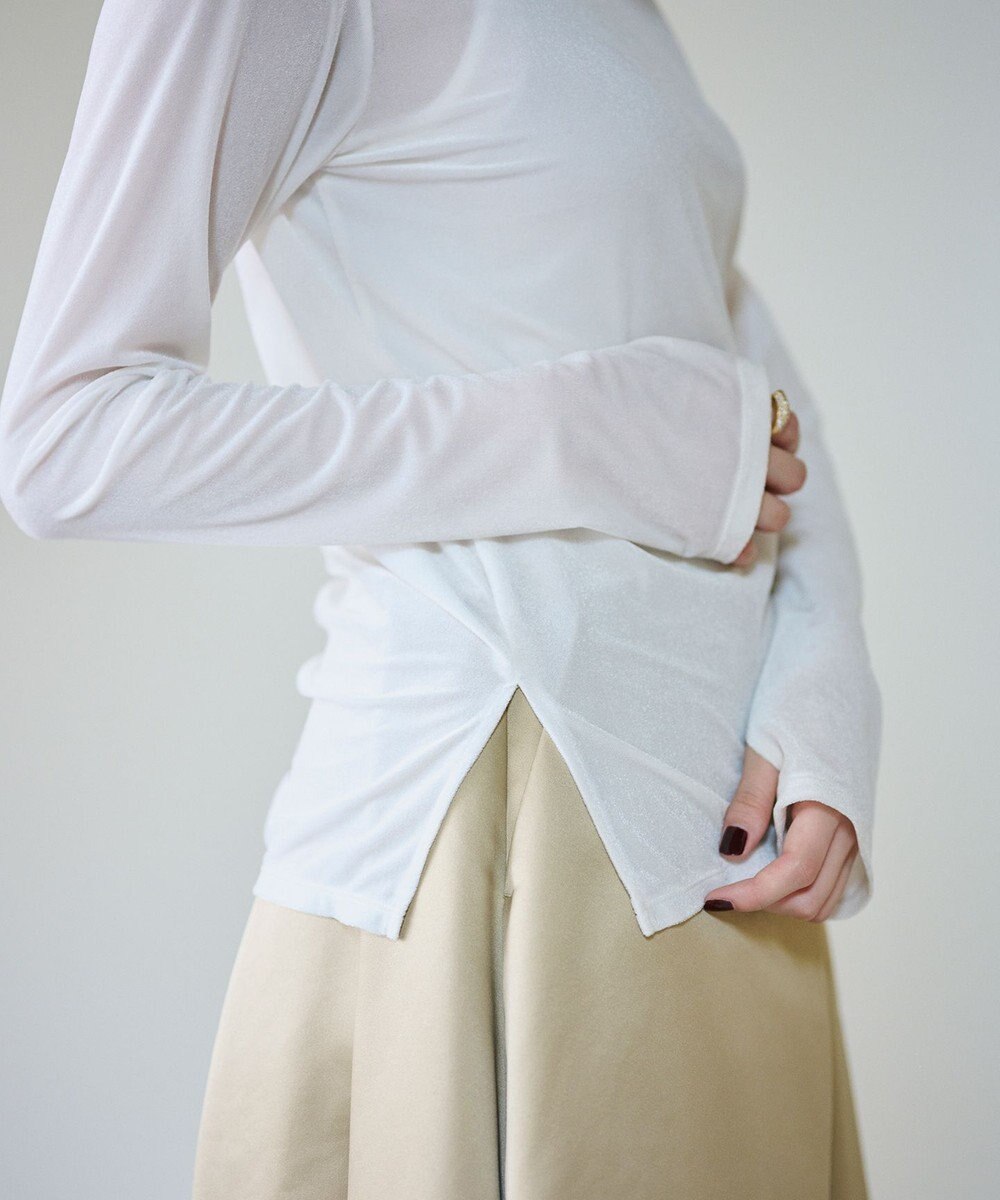 #Newans 【洗濯機可／ 前後着用可】 シアーベロアプルオーバー 