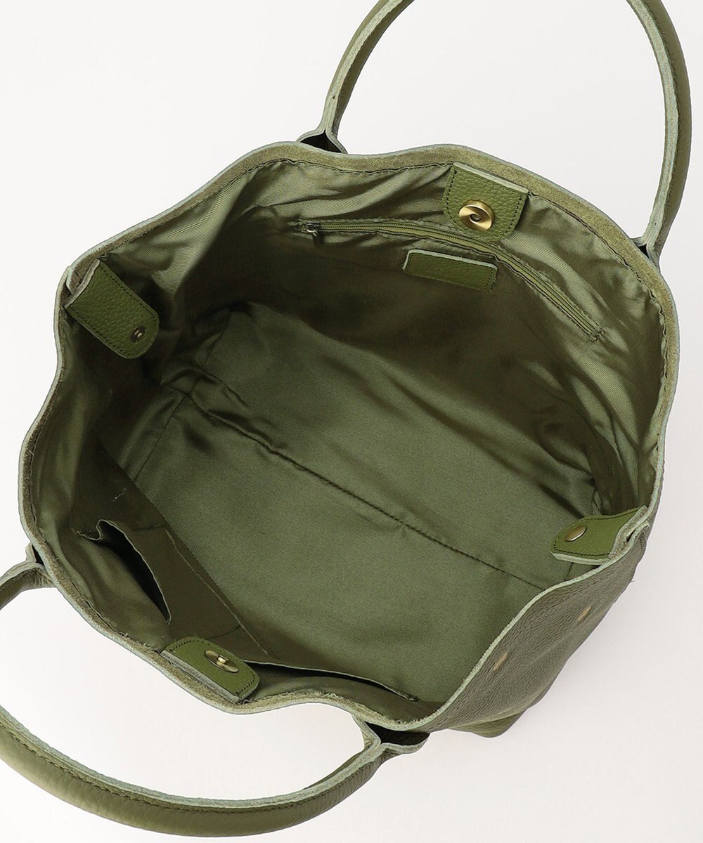 UNBILLION ペルケ perche / 牛革ドット刺繍トートバッグ 