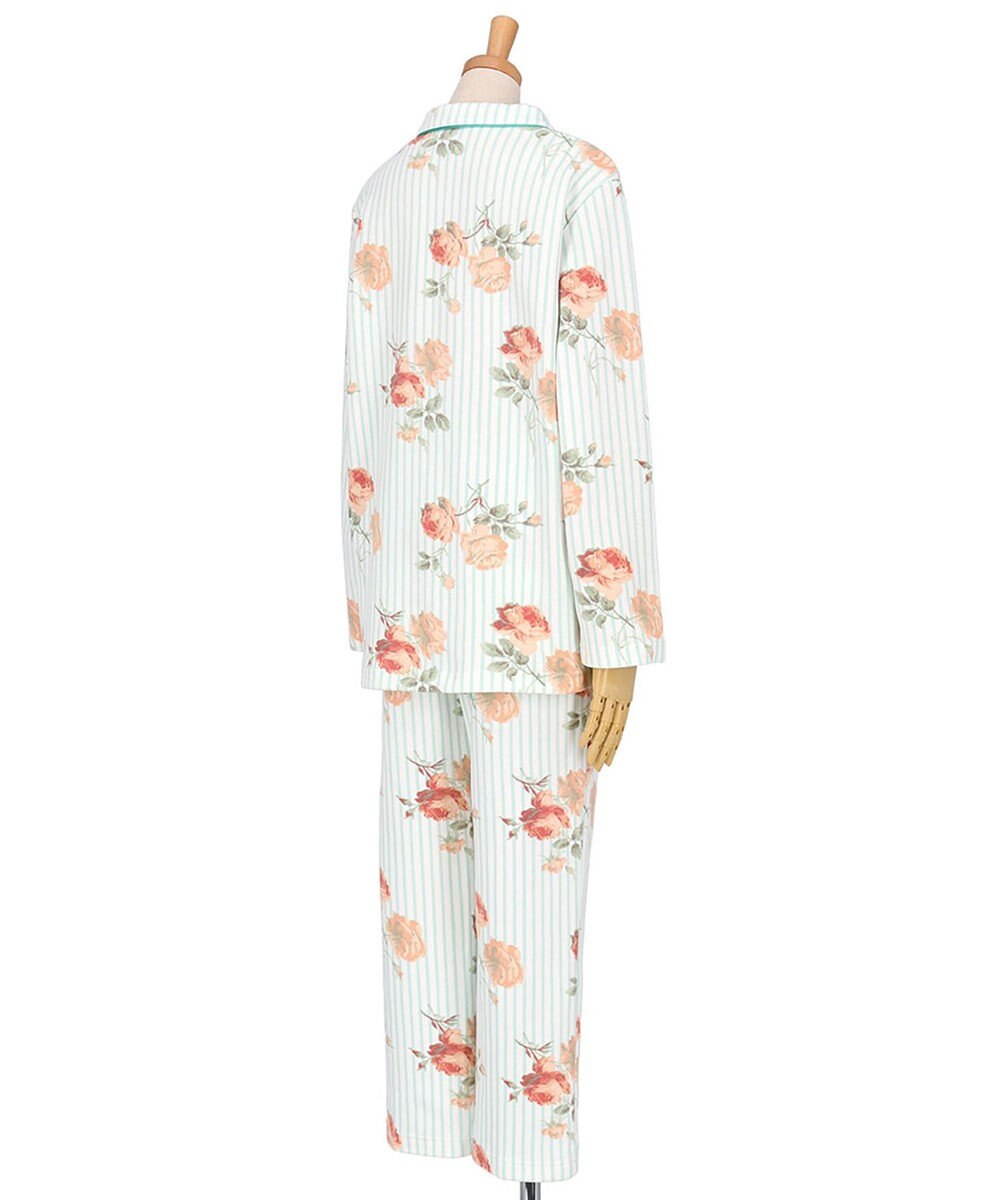 Wing パジャマ 綿100%(本体肌側) あったか 3Lまで対応 大きいサイズ 長袖 長ズボン 冬 レディース EP6023 ウイング／ワコール 