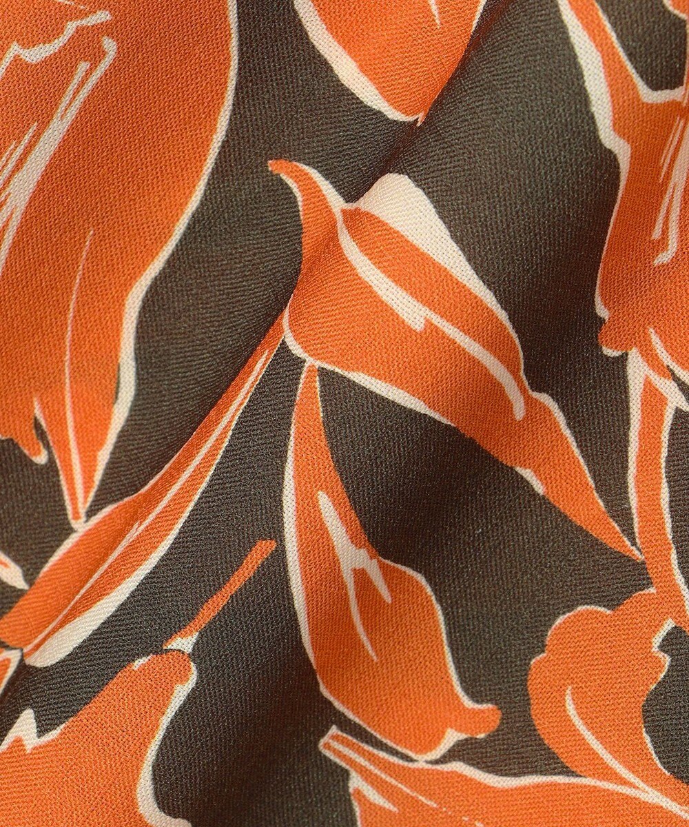 自由区 シアーカラミプリントワイド パンツ 