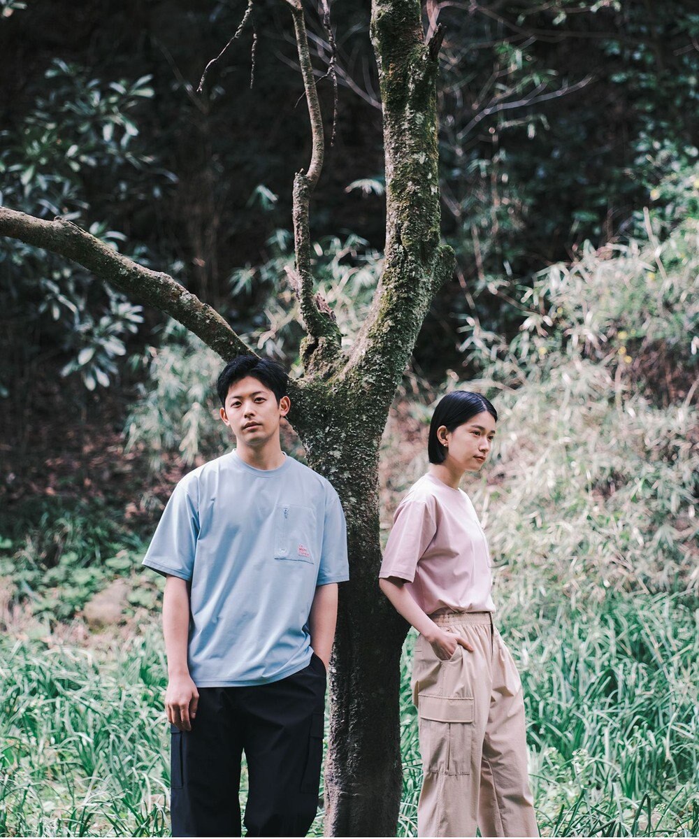 SHARE PARK MENS 【UVカット・吸水速乾・ストレッチ・軽量 】バックプリントポケットTシャツ（L・XLサイズ） 