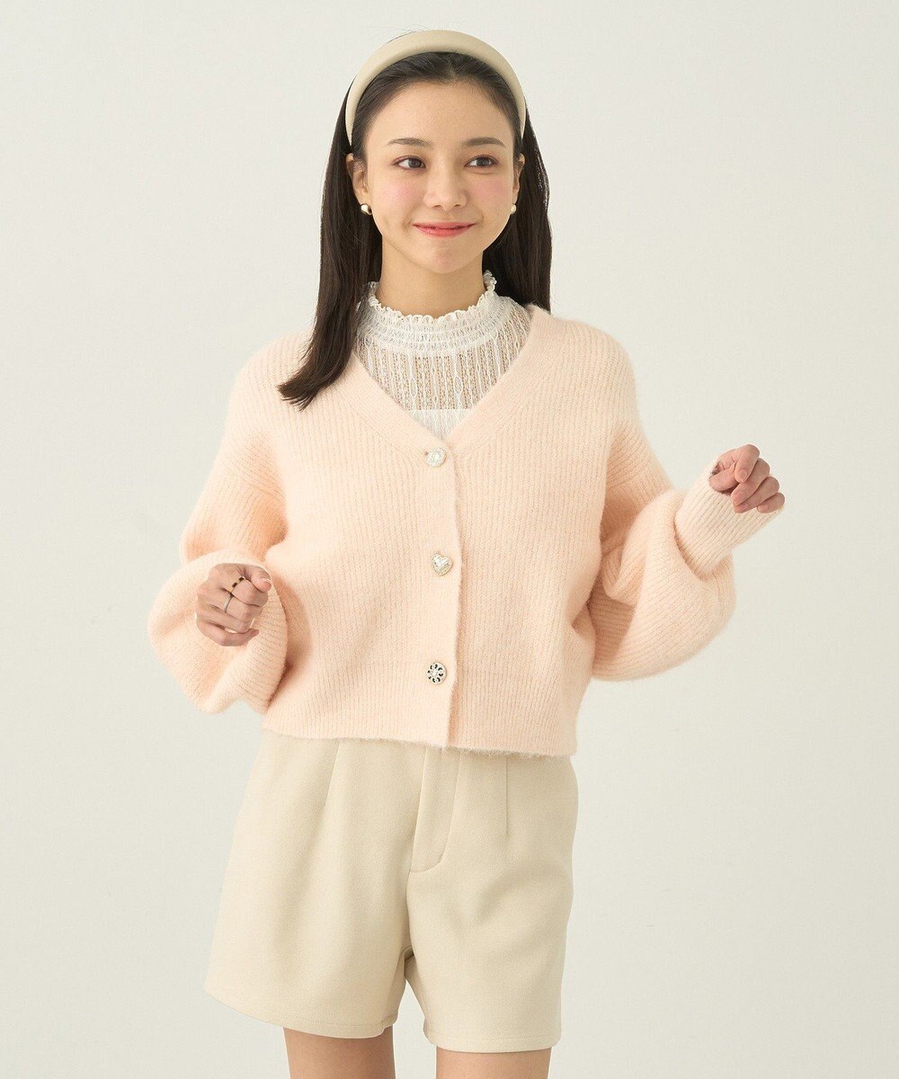 earth music&ecology アソートキラキラボタンカーディガン 