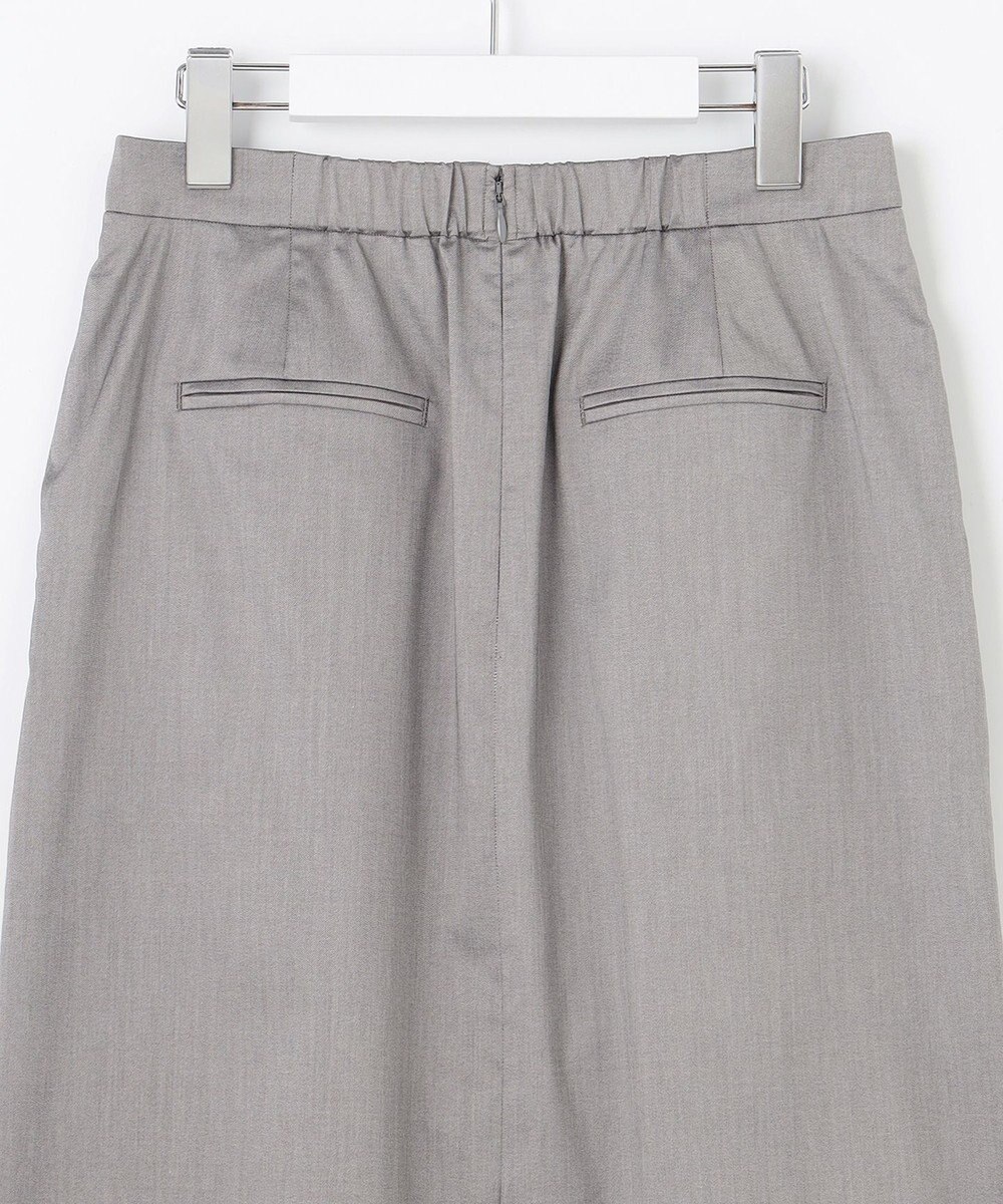 23区 S 【洗える/セットアップ対応】グロッシーコットンシャンブレー タイトスカート 