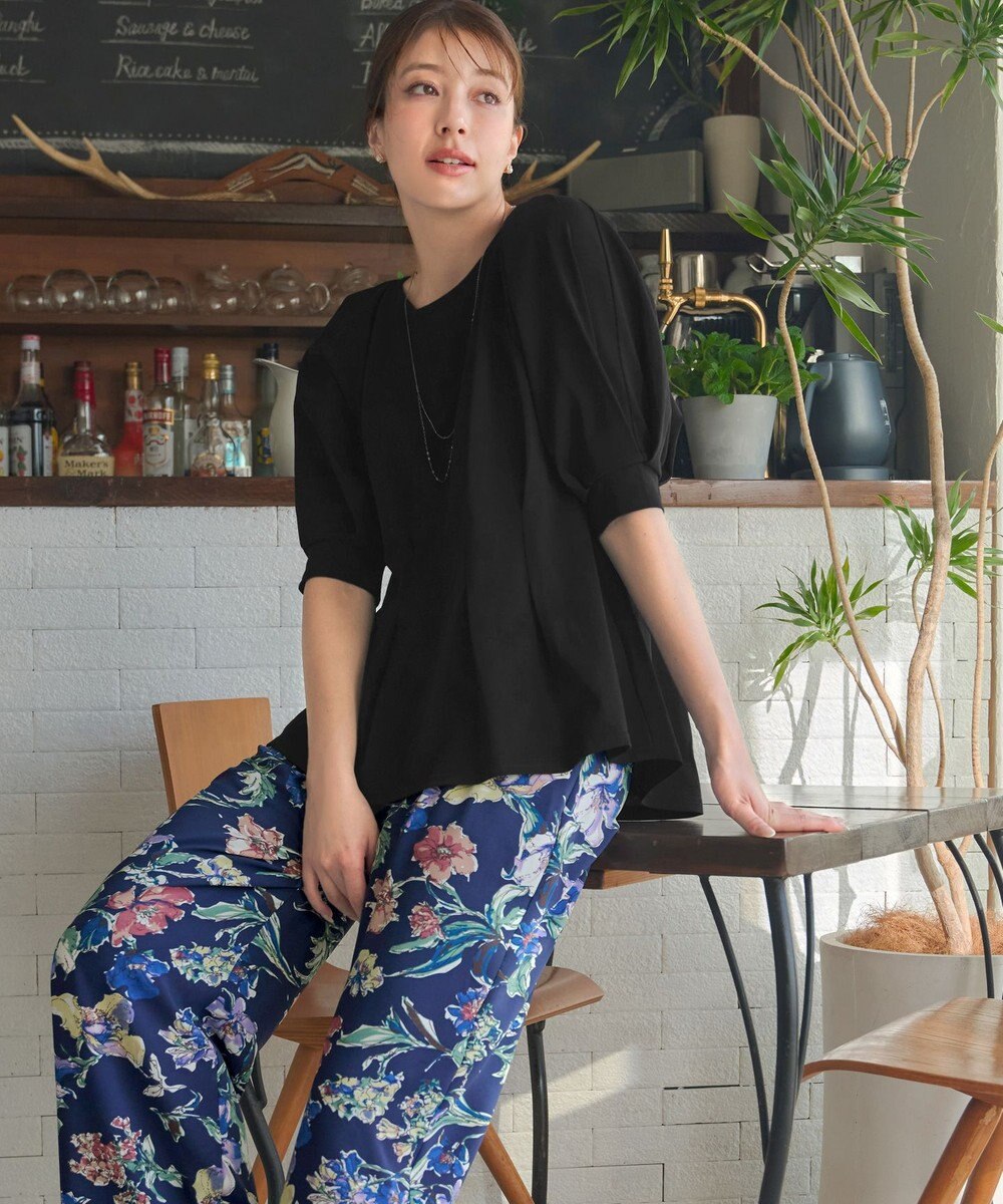 Tiaclasse L 【接触冷感・UVカット・吸水速乾・洗える】 ラグランスリーブトップス 