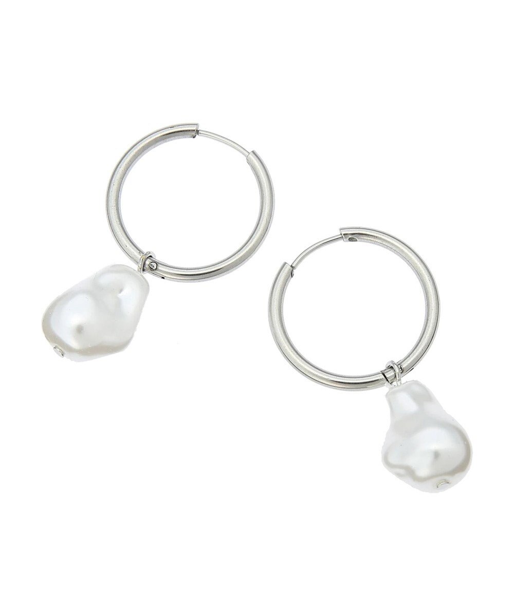 Green Parks ・ＨＡＬＦ　ＴＩＭＥ　サージカルバロックパールピアス 