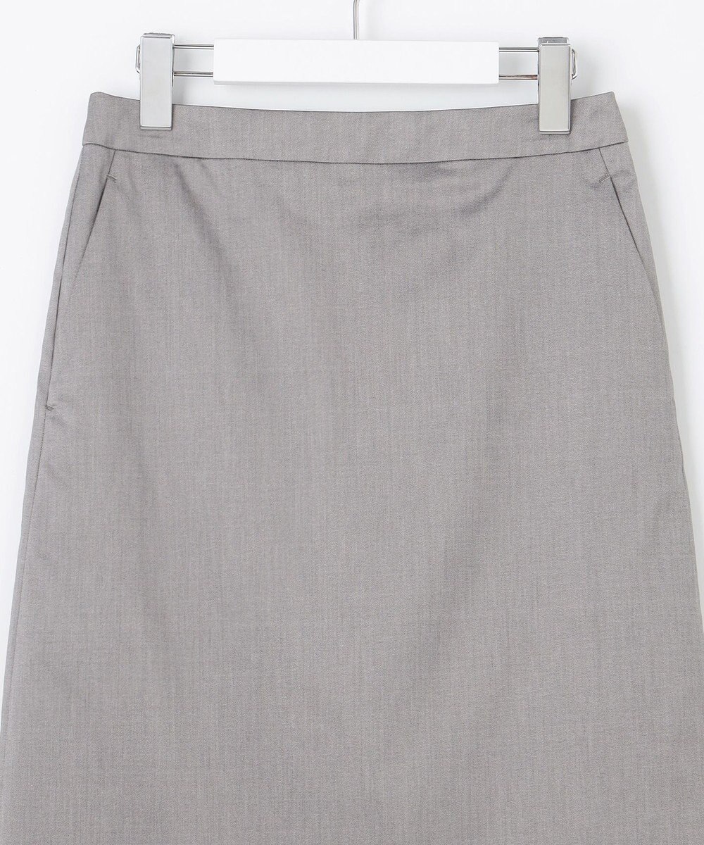 23区 S 【洗える/セットアップ対応】グロッシーコットンシャンブレー タイトスカート 