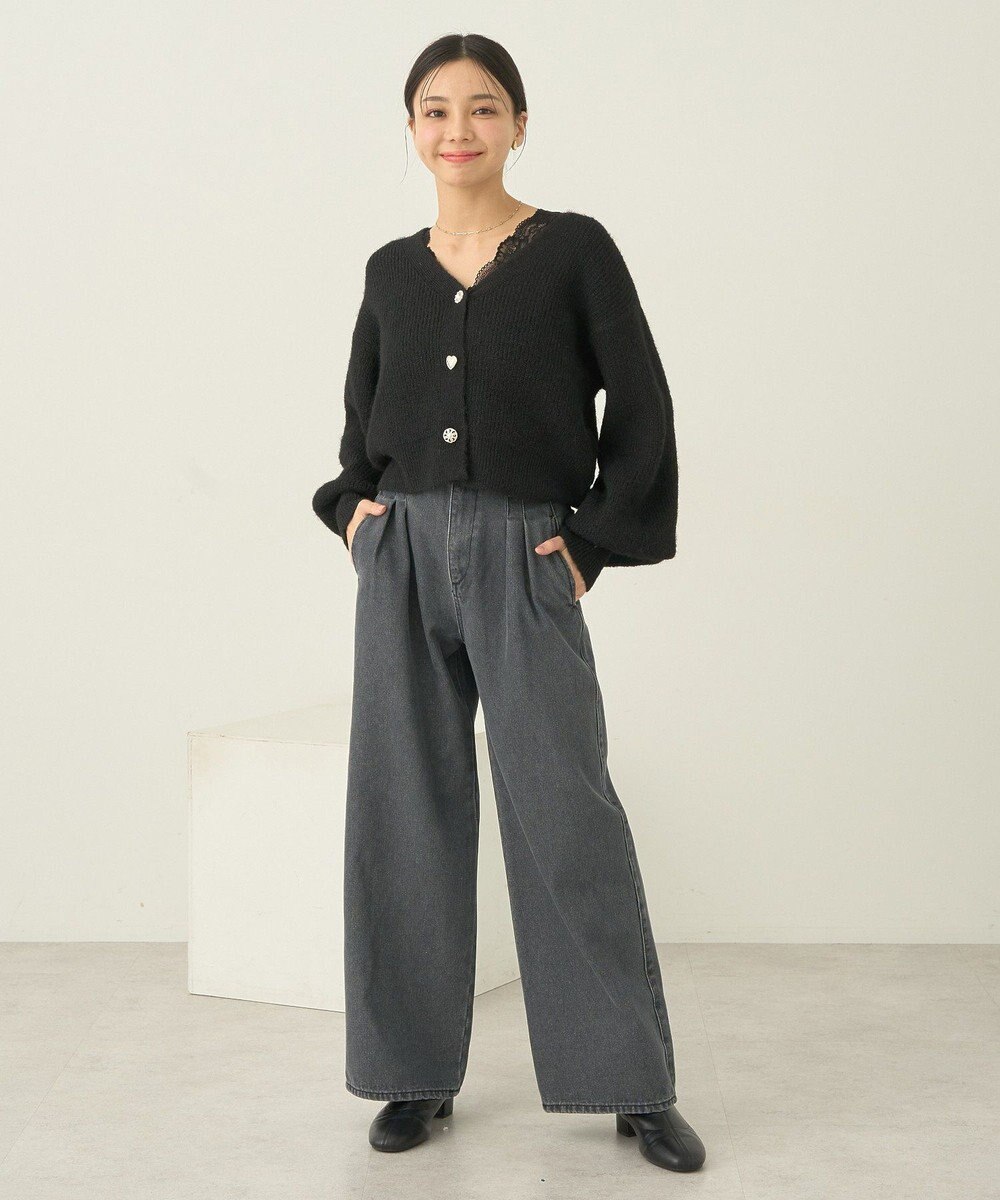 earth music&ecology アソートキラキラボタンカーディガン 