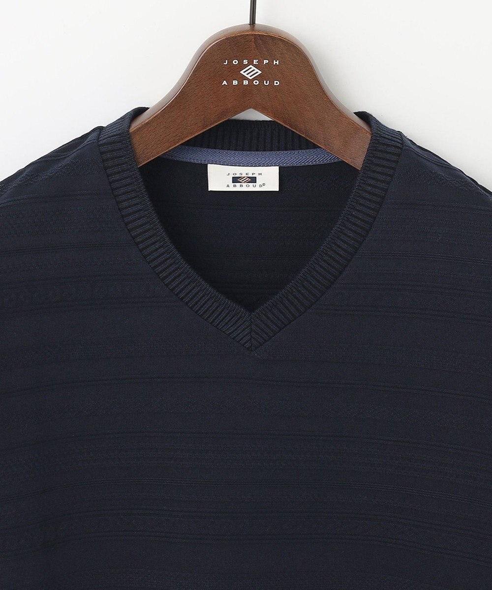 JOSEPH ABBOUD 【オーガニックコットン】リンクスボーダーTシャツ 