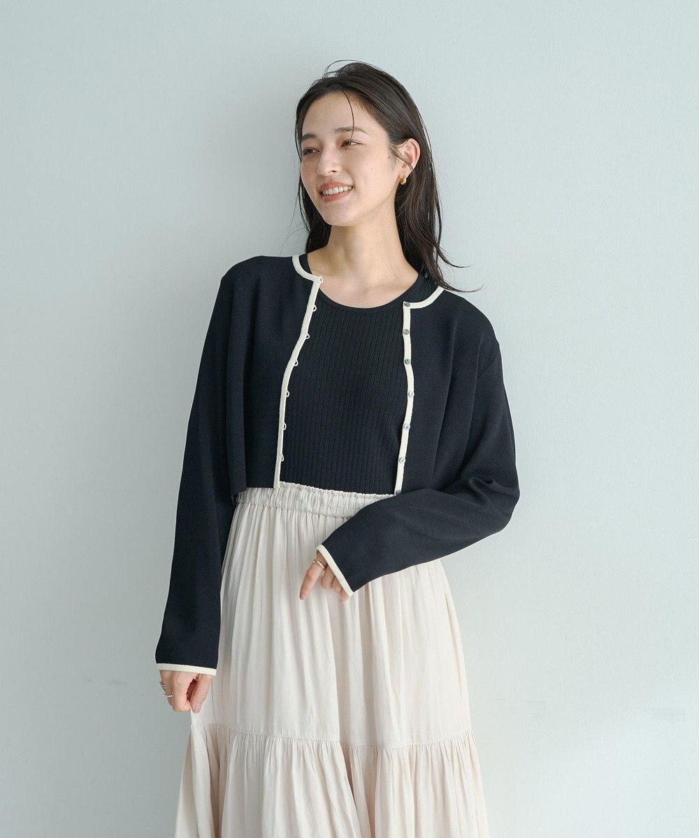 YECCA VECCA 【2点SET】カーディガンセットワンピース 