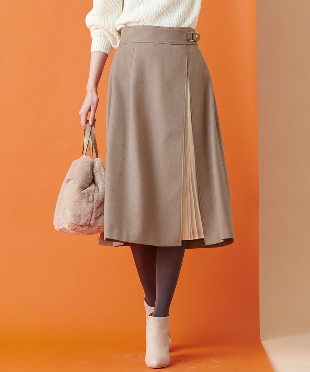 洗える】パール調ポイントツイル スカート / any SiS | ファッション