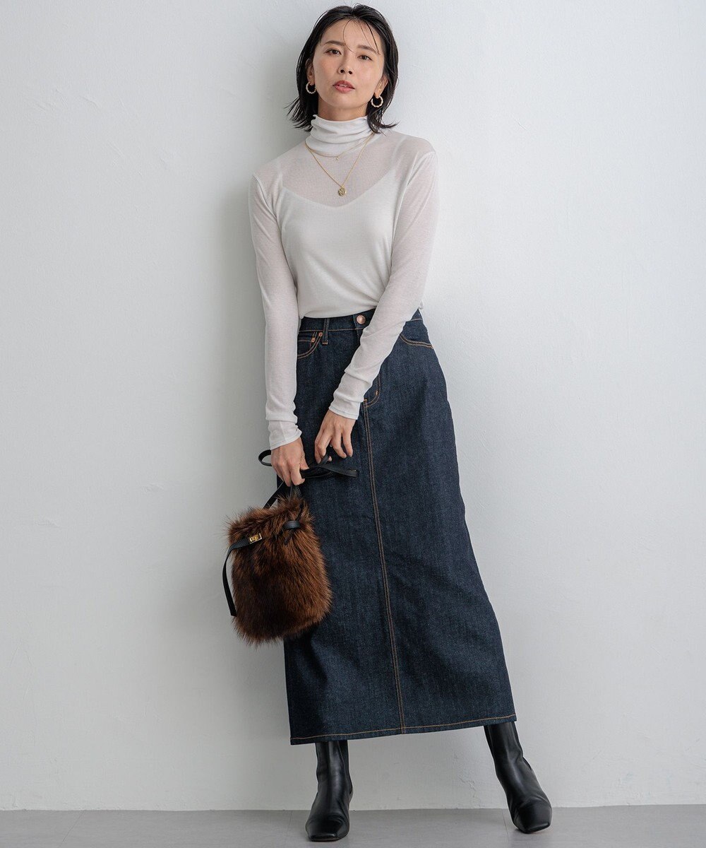 23区 【洗える】ハイゲージジャージー シアー カットソー 