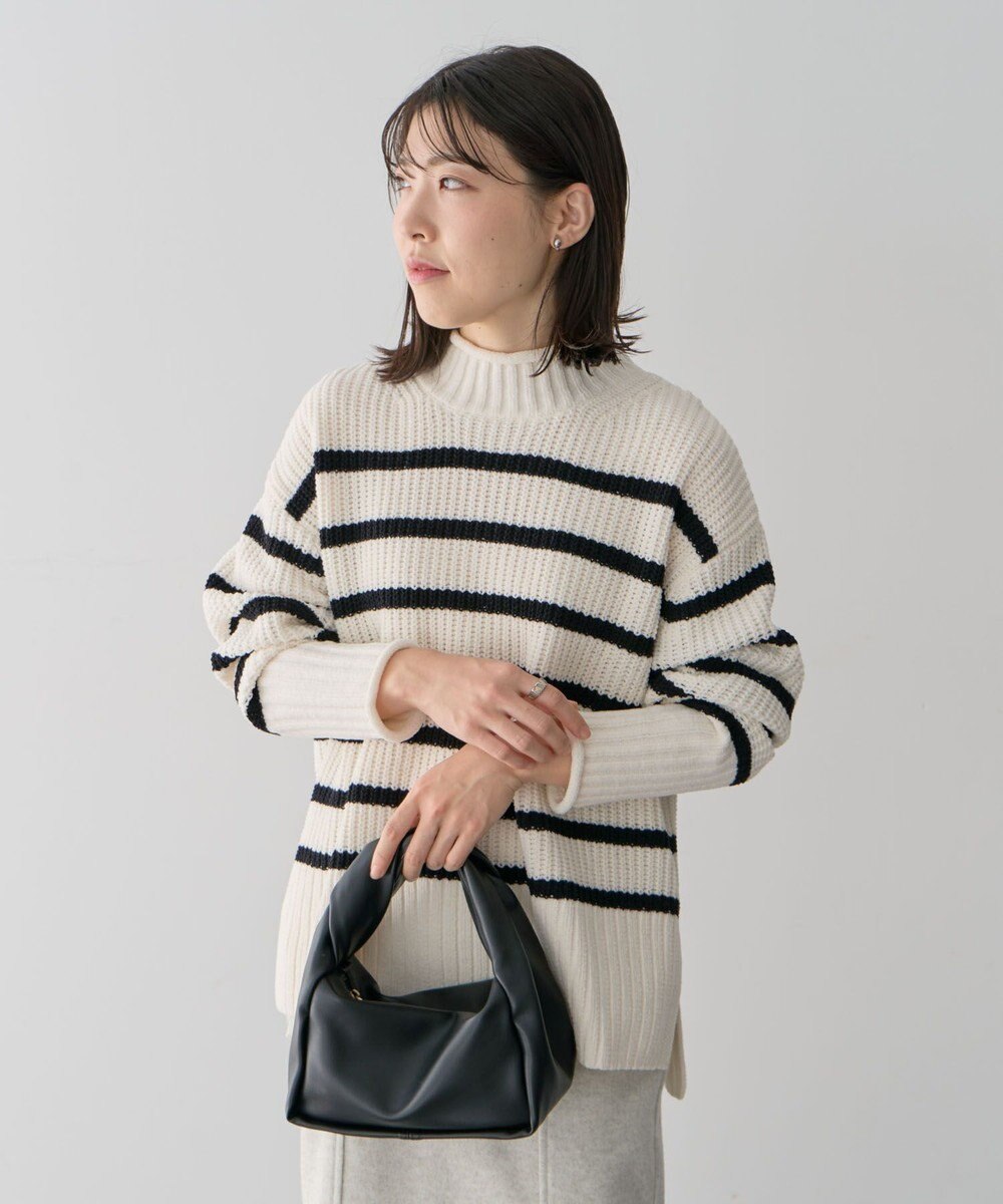 Green Parks ｍｏｋｏモールモックネックニットプルオーバー 