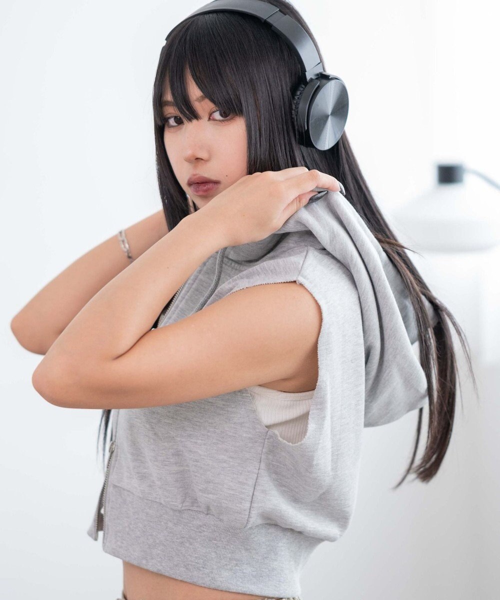 WEGO ノースリーブジップパーカー 