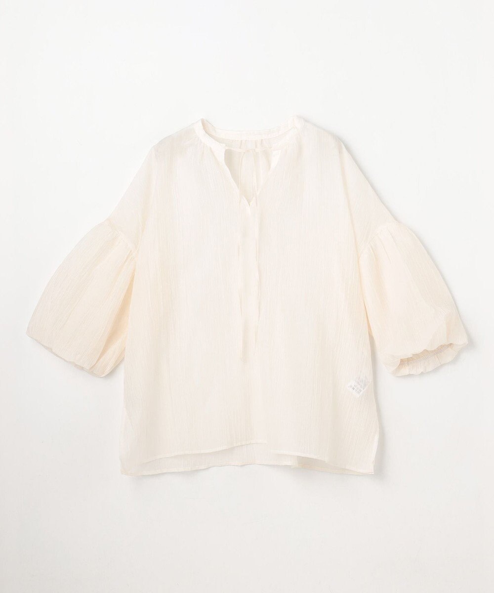 ANY L バルーンスリーブスキッパーブラウス 