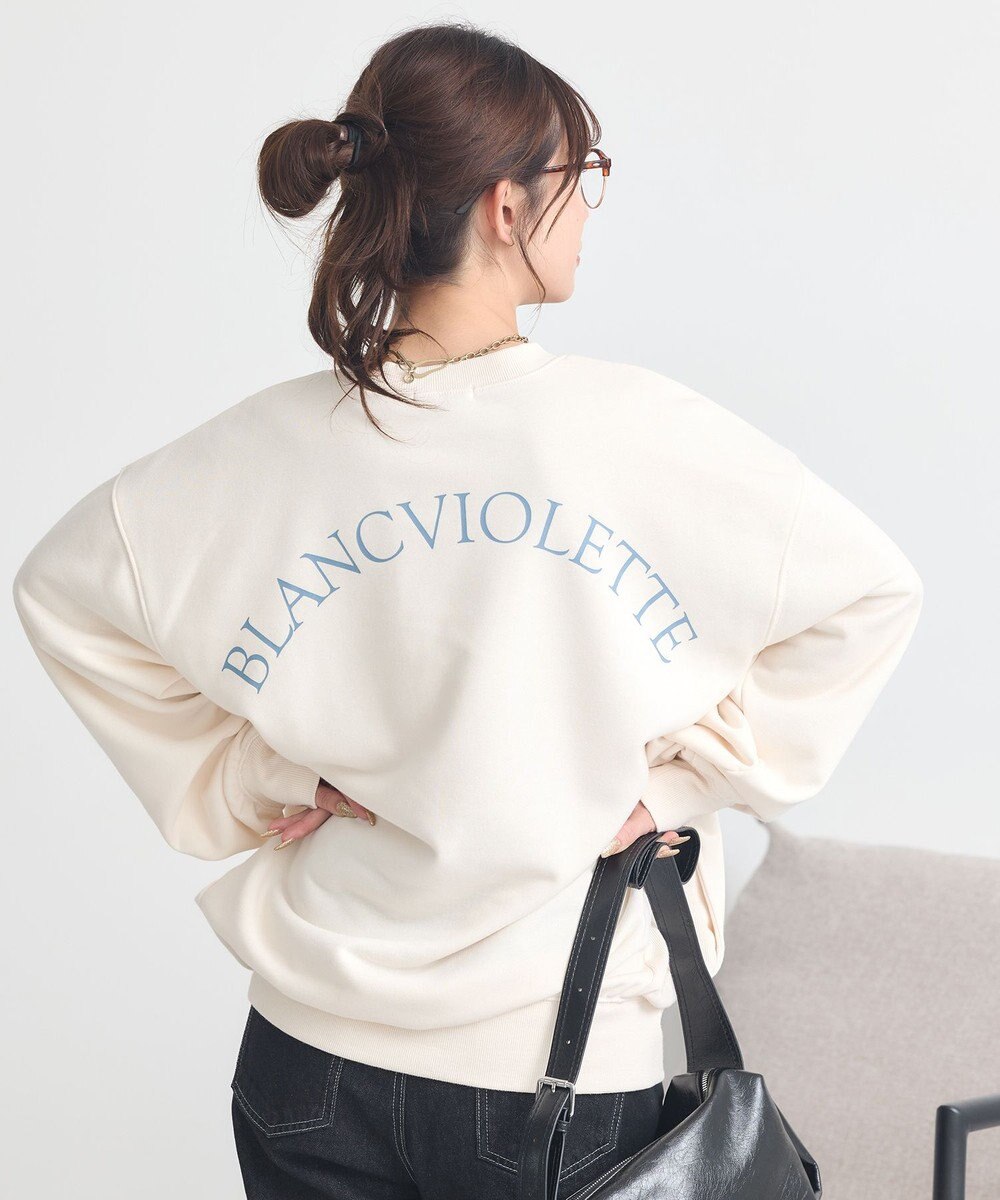 earth music&ecology サイドリブロゴスウェット 