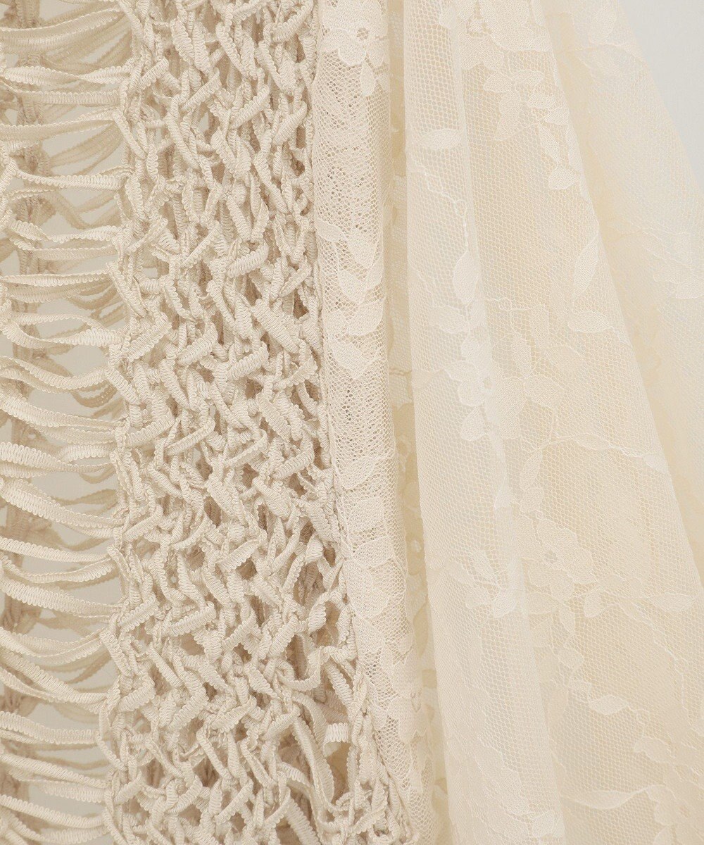 YECCA VECCA 【archive】テープヤーン袖レースプルオーバー 