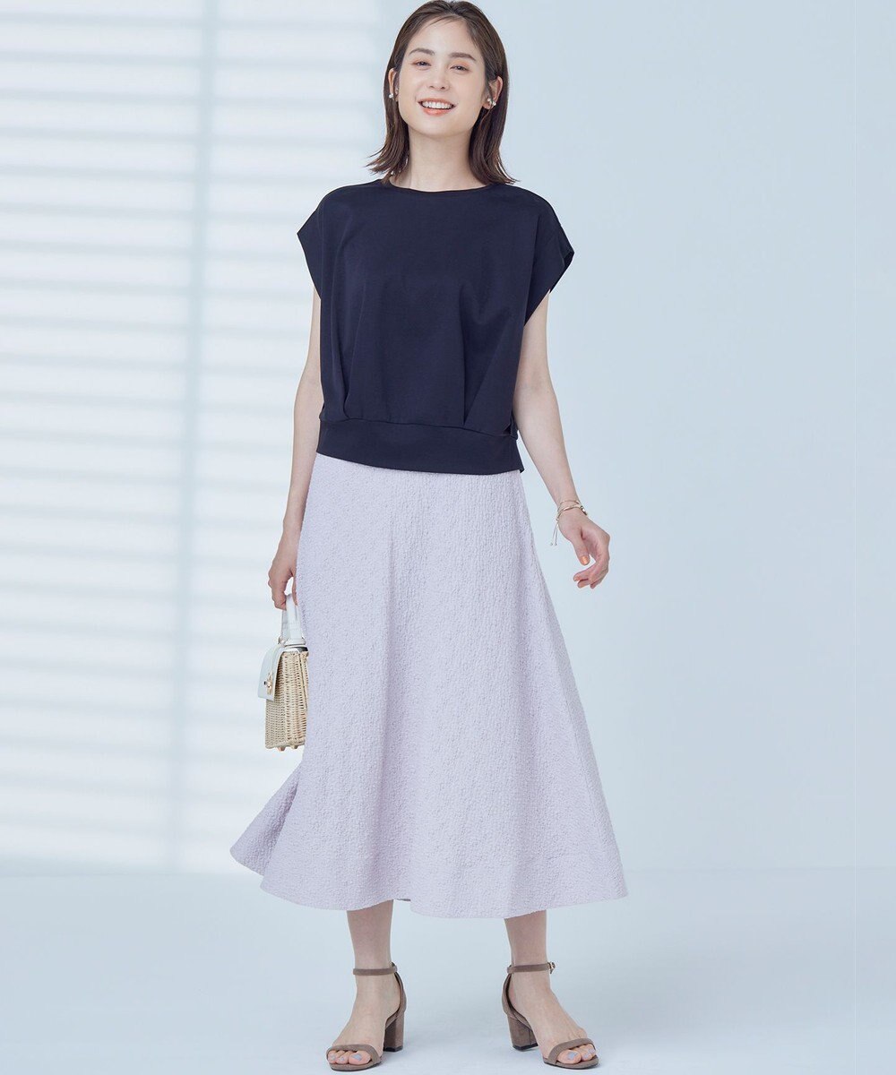 組曲 L 【WEB限定】コンシャスジャージーフレンチスリーブカットソー 