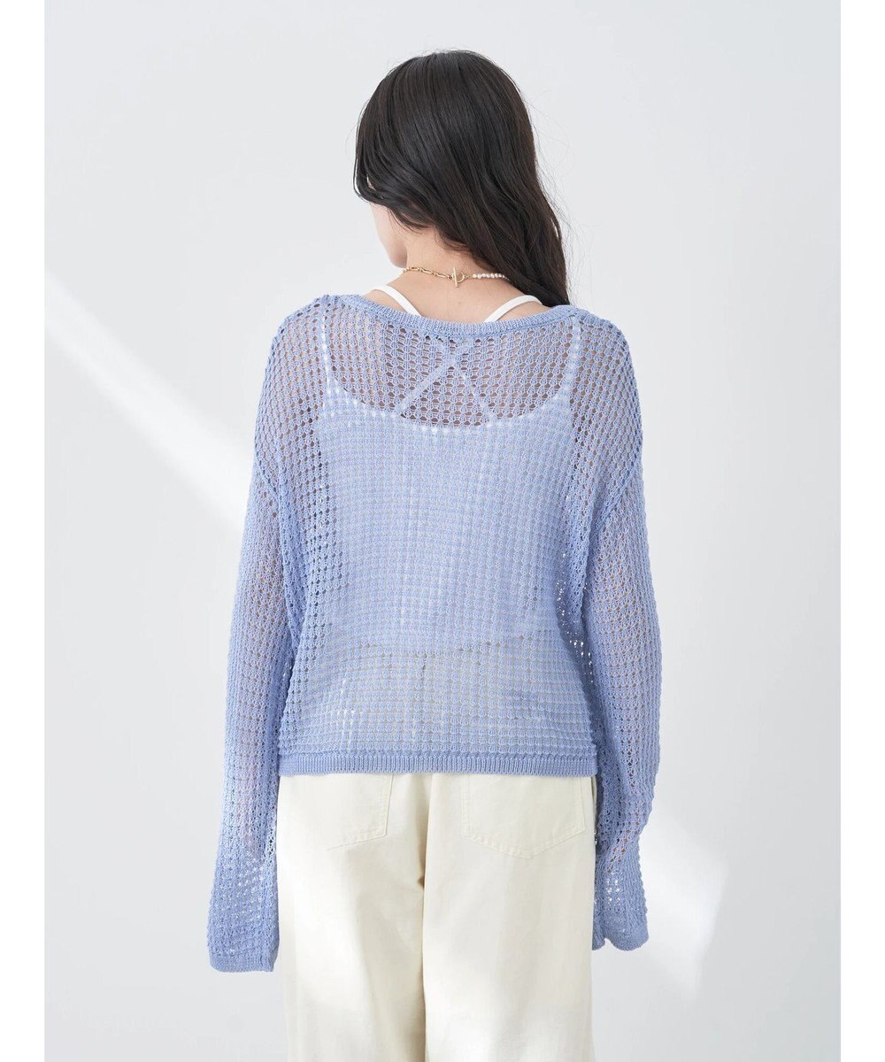 earth music&ecology レーシーニットプルオーバー 