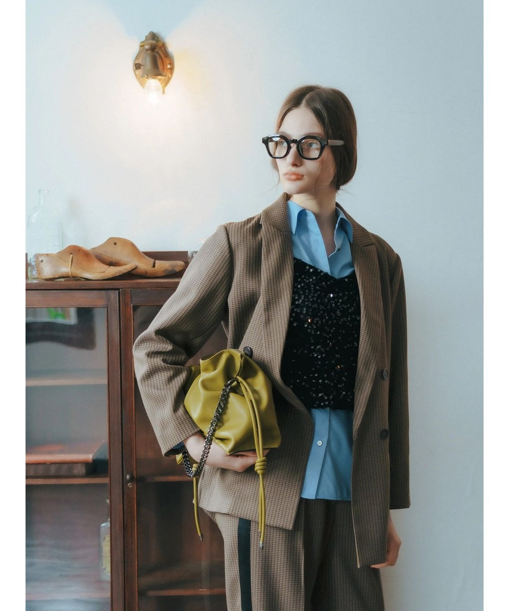 YECCA VECCA 【CLASSY.掲載】2wayチェーンギャザーバッグ 