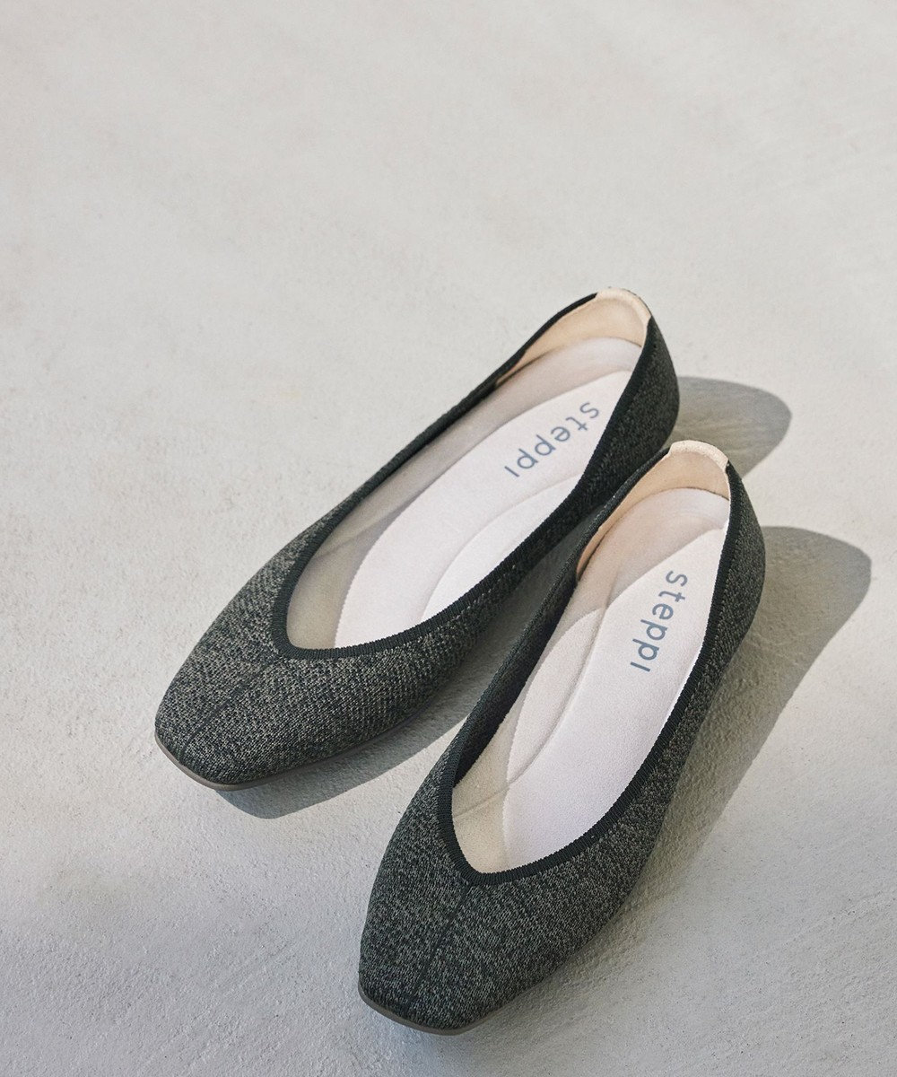 steppi 【洗える/撥水】 トリムスクエア パンプス 