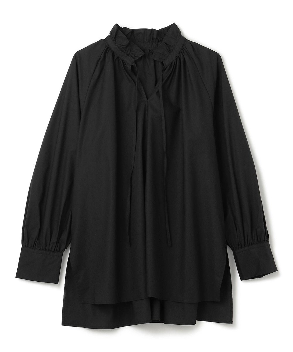 UNFILO ギャザーオーバーブラウス 