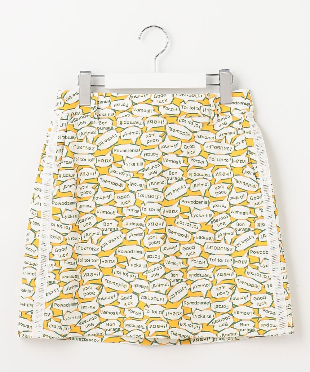 23区GOLF 【WOMEN】【吸水速乾/UVカット】YELL総柄プリントスカート 