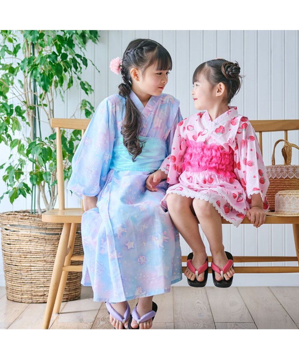 Mother garden マザーガーデン 2024 ワンピース 浴衣 《ユニコーン ミルキーウェイ柄》 100/110/120/130/140 