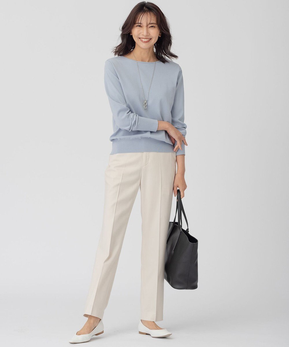 23区 【CLASSY.1月号掲載】ウールミルドストレッチ テーパードパンツ 