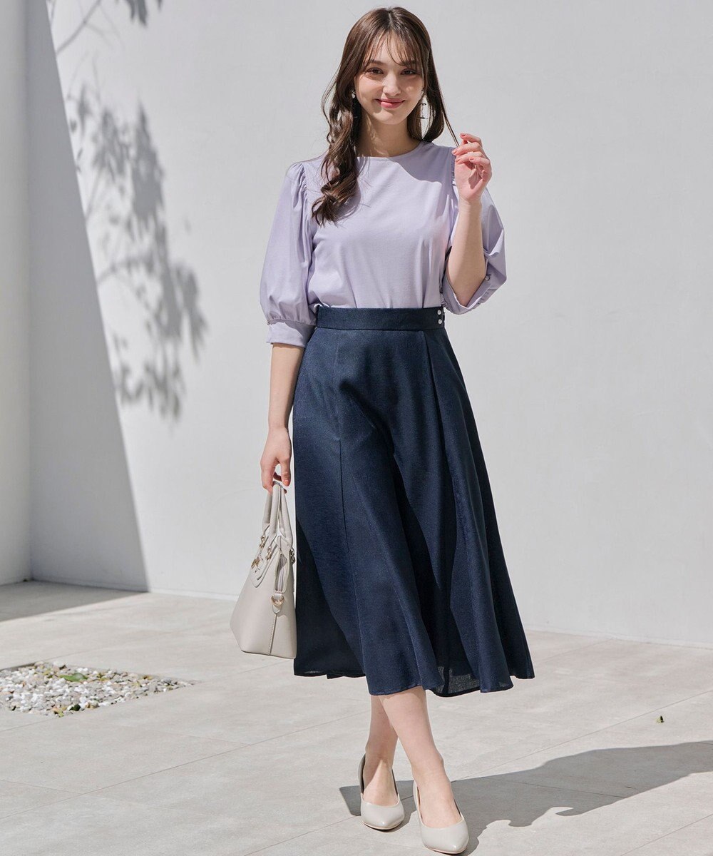 ANY SIS 【接触冷感】美人 ボリュームスリーブ カットソー 