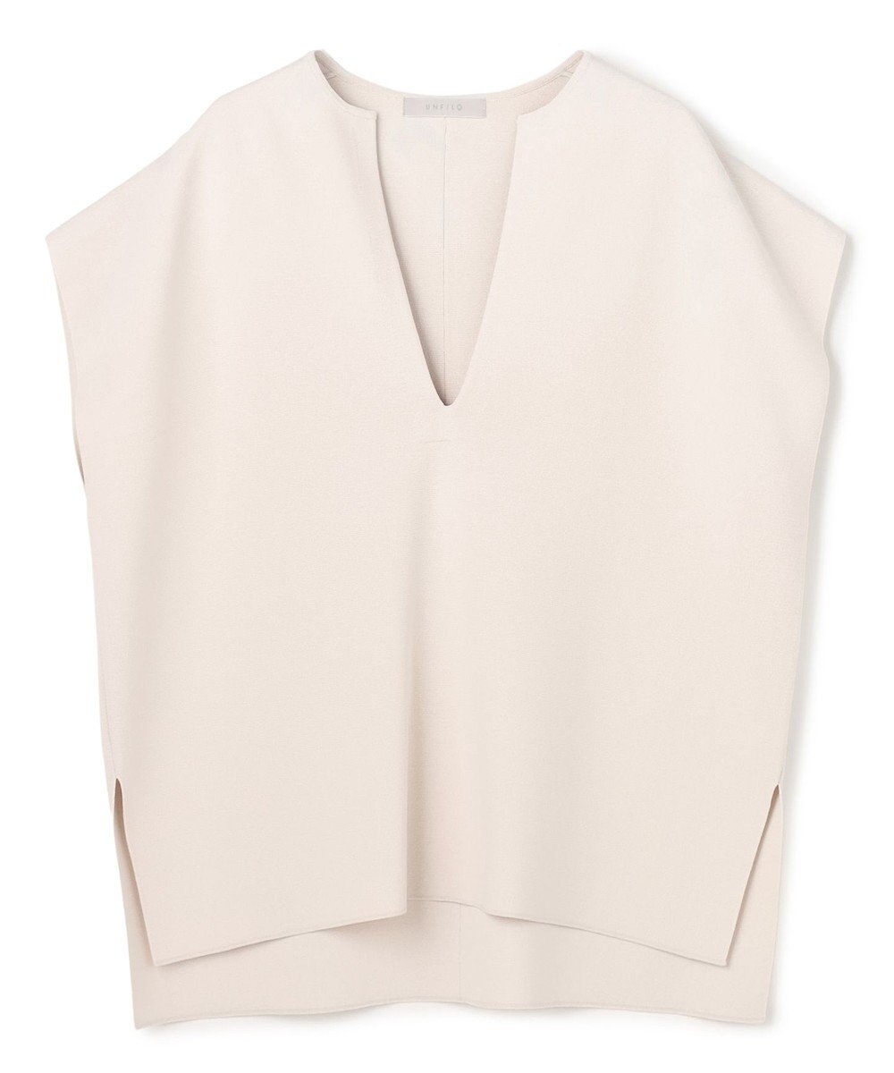 UNFILO L 【WEB限定カラー】スゴ機能美ニット キーネック ジレ 