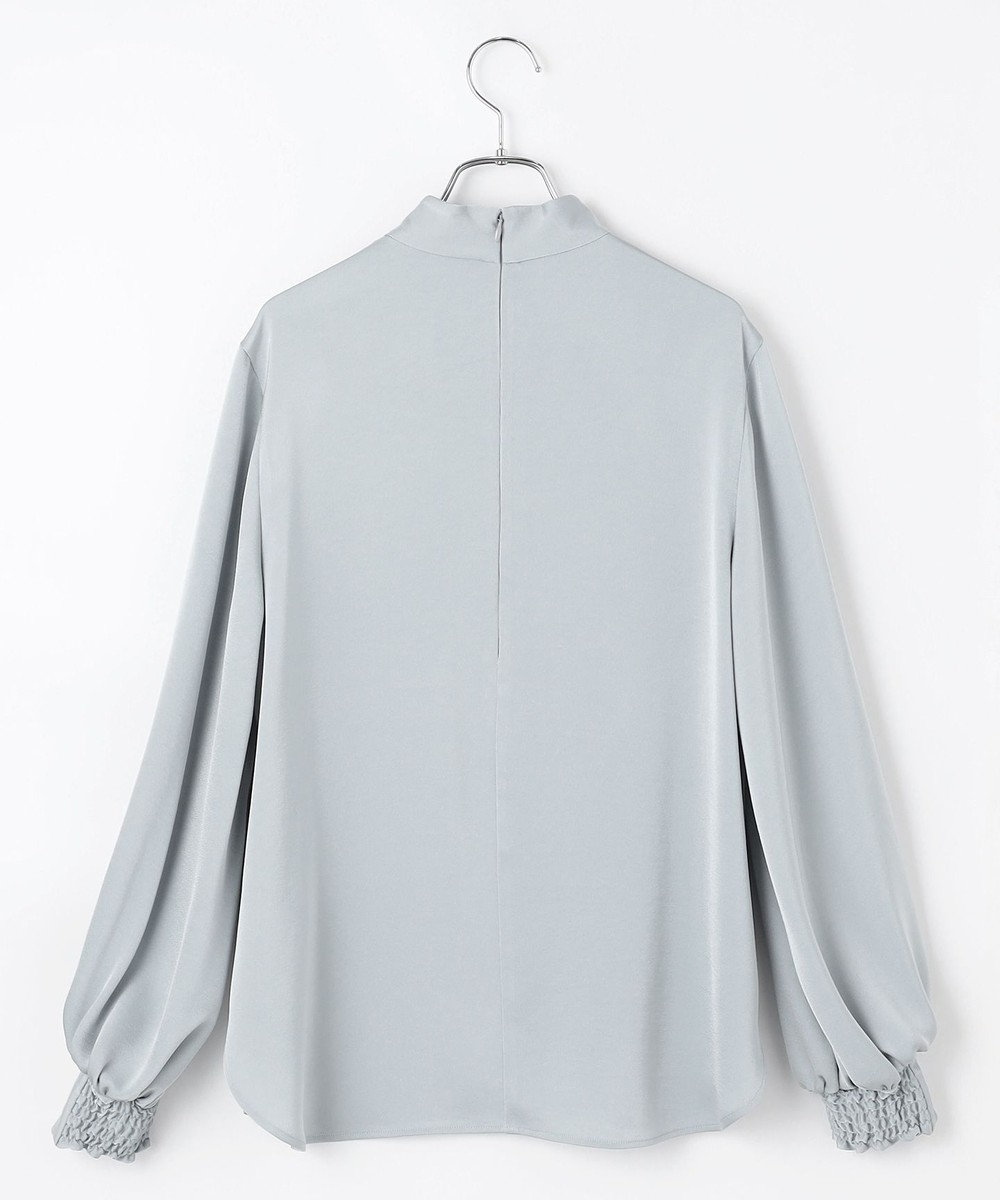 #Newans 【ストレッチ】〈花乃まりあさんコラボ〉ハイネックブラウス 