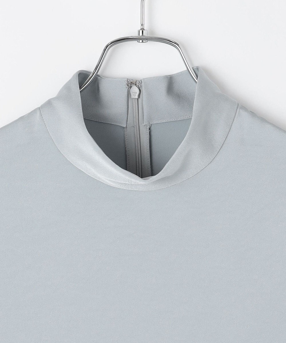 #Newans 【ストレッチ】〈花乃まりあさんコラボ〉ハイネックブラウス 