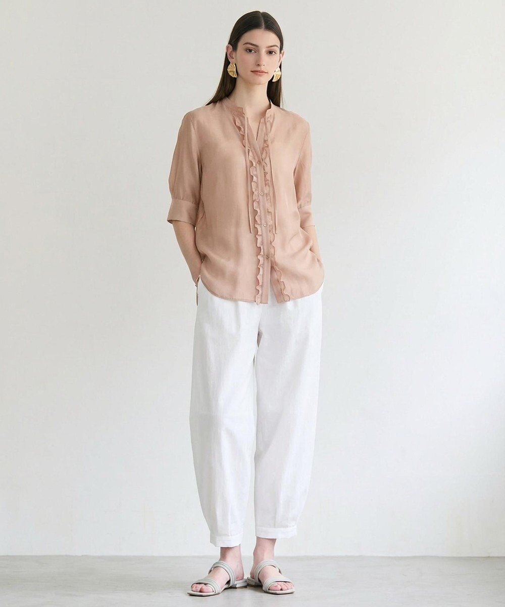 BEIGE， AMARYLLIS / フリルリボン ブラウス 