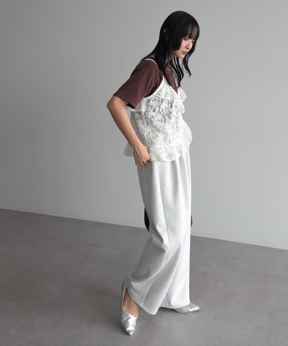 Green Parks レースフリルキャミビスチェ 