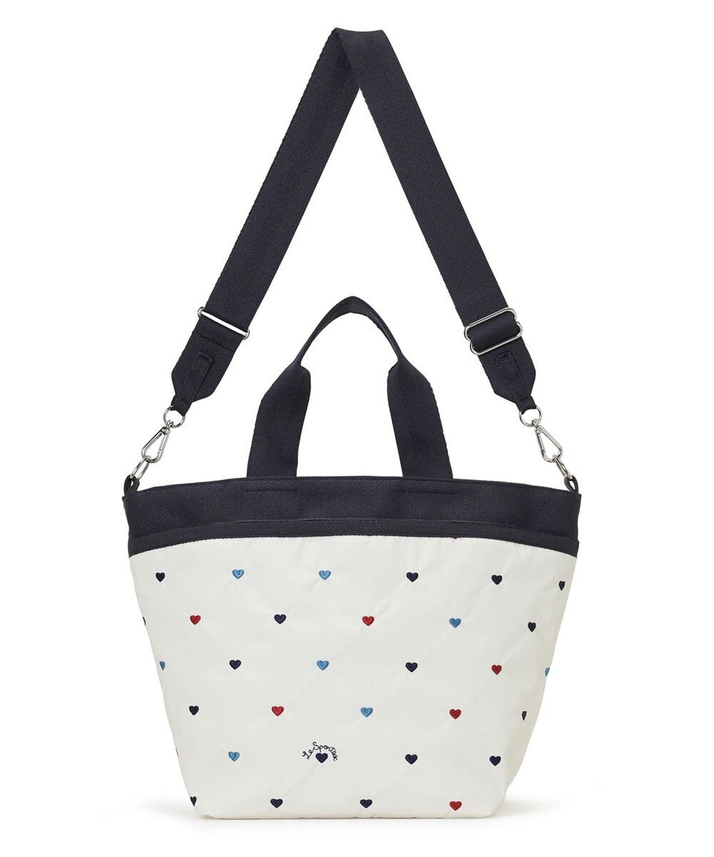 LeSportsac BUCKET TOTE/トリコロールハートエンブロイダリー 