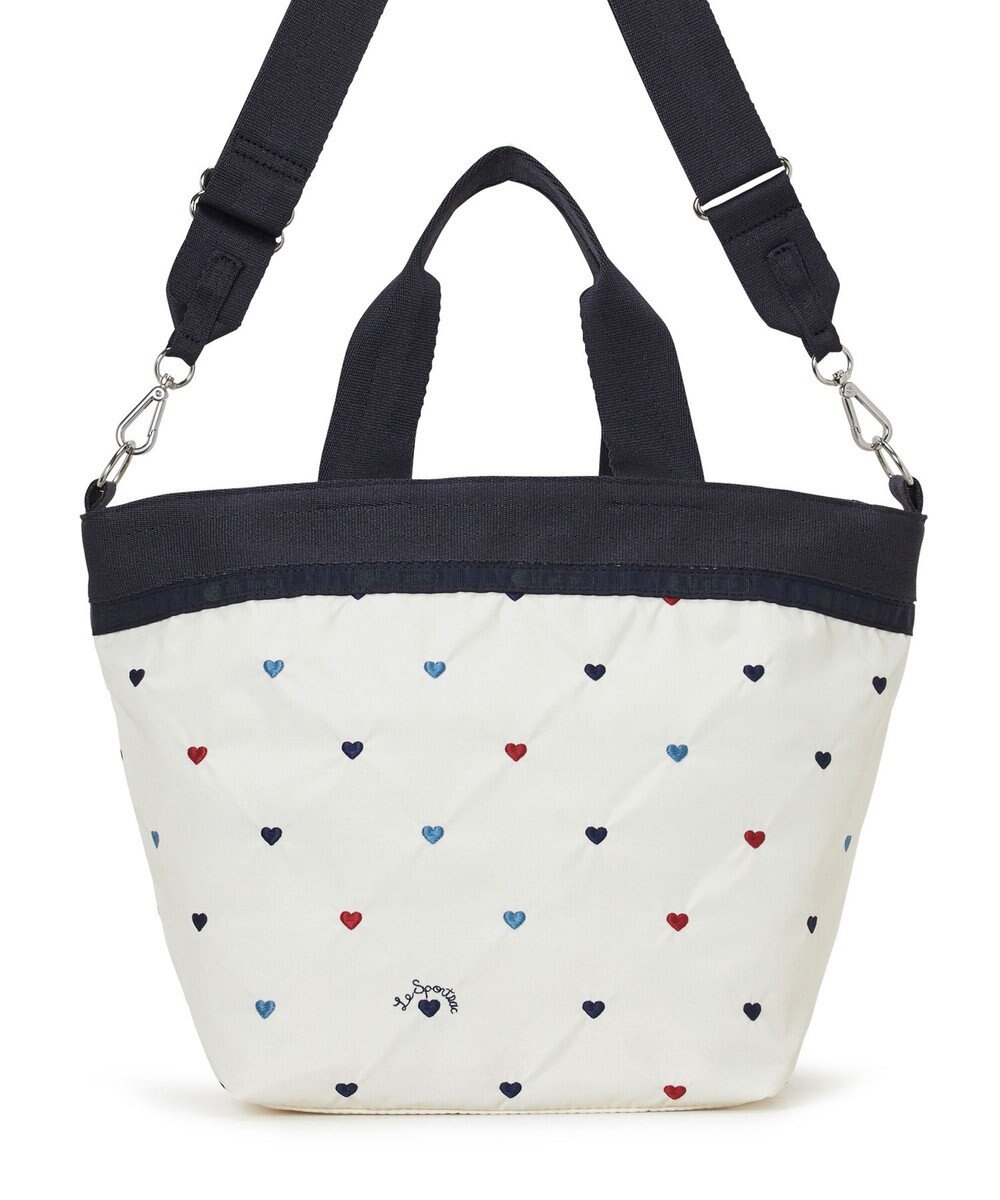 LeSportsac BUCKET TOTE/トリコロールハートエンブロイダリー 