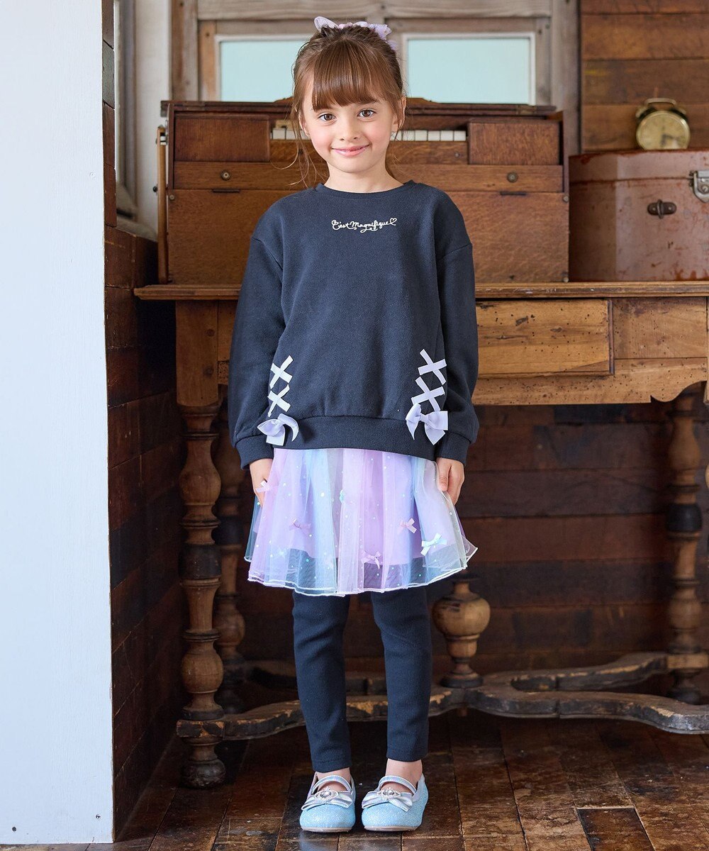 ANY KIDS 裾レースアップトレーナー 