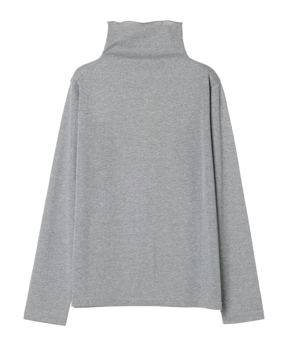 Green Parks ラメリブタートルカットソー 