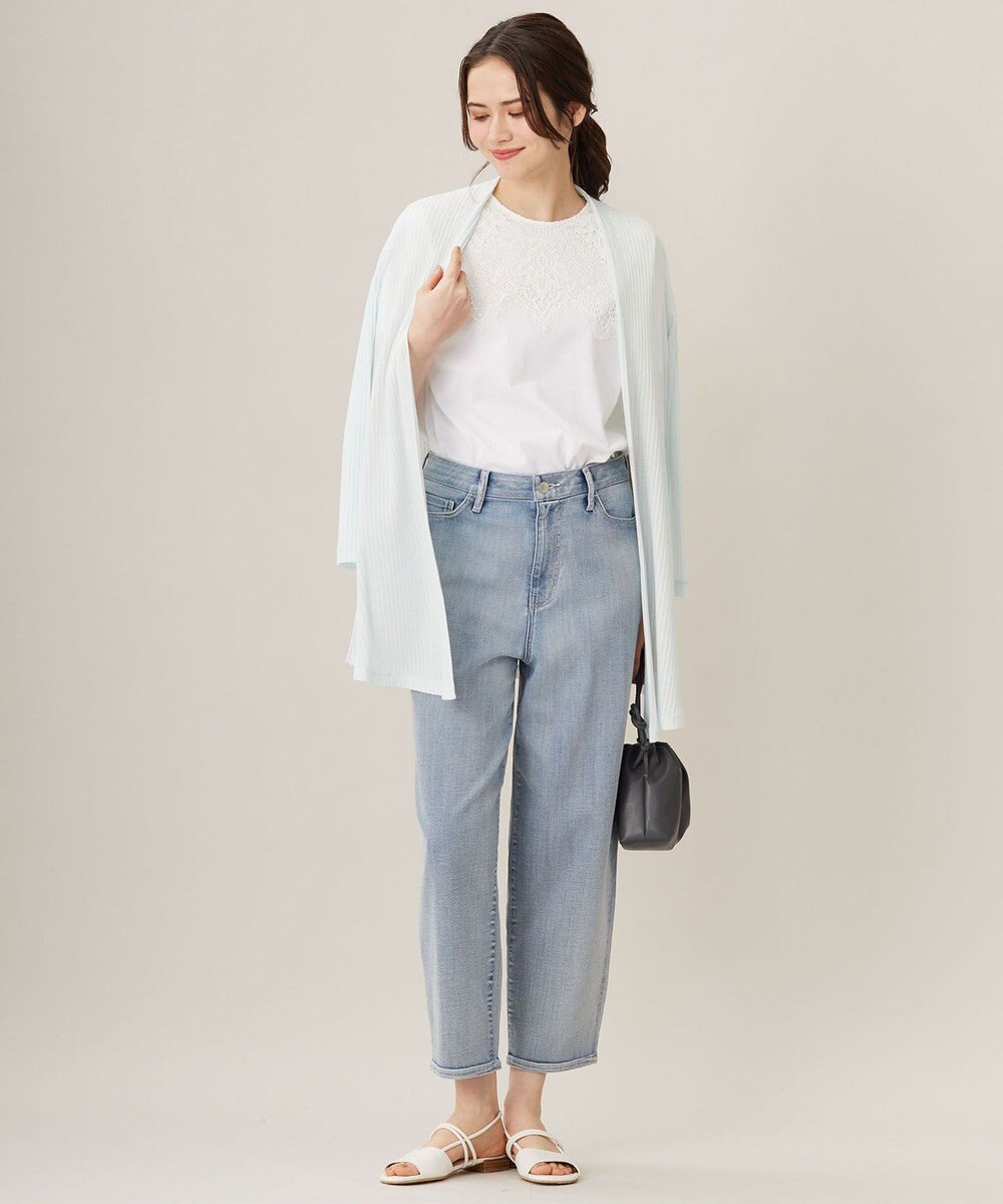 自由区 【アンサンブル対応・洗える】ハンディ カーディガン ロング丈 