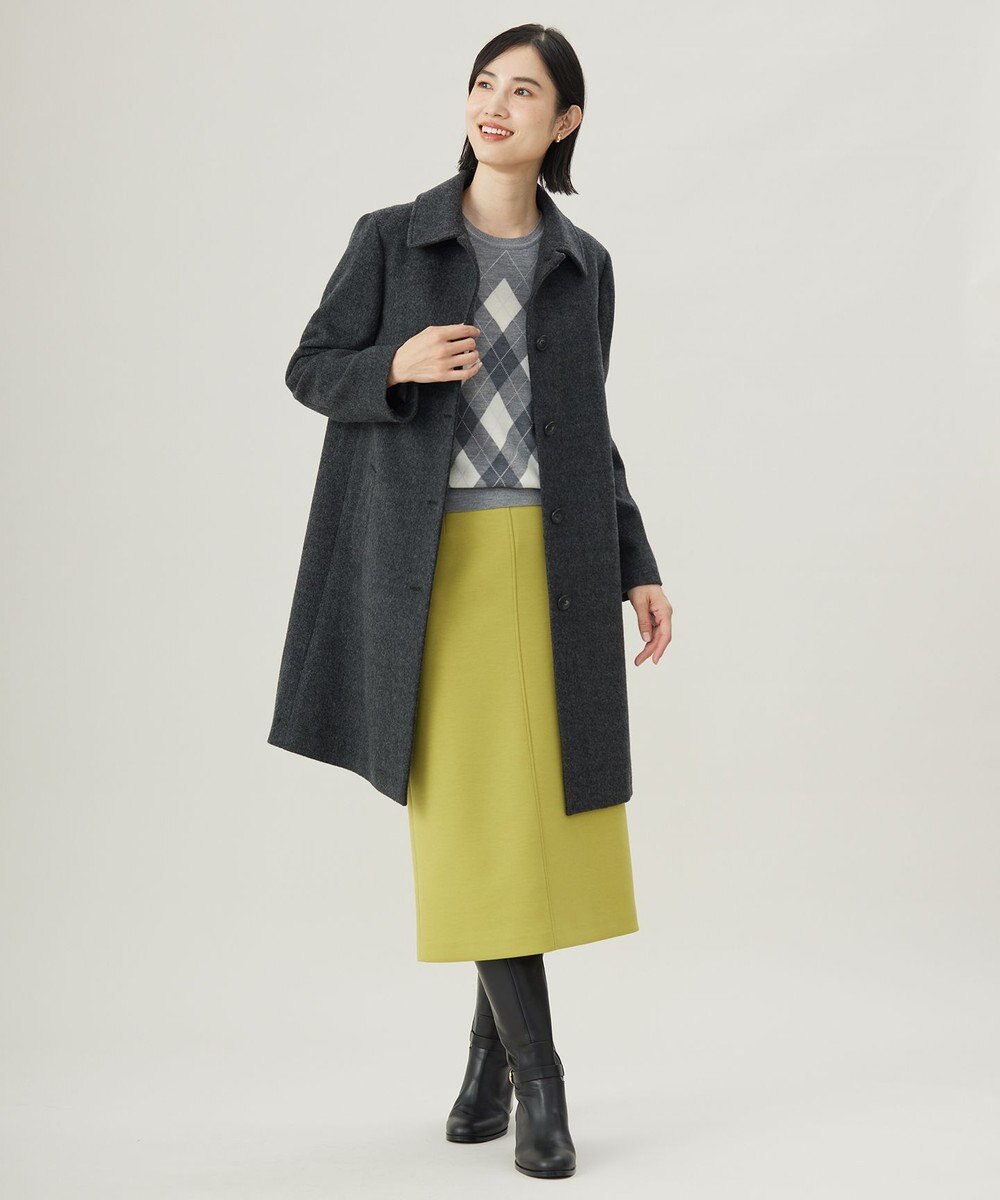 J.PRESS LADIES L 【WEB限定カラーあり・洗える】ダンボール ナロー スカート 