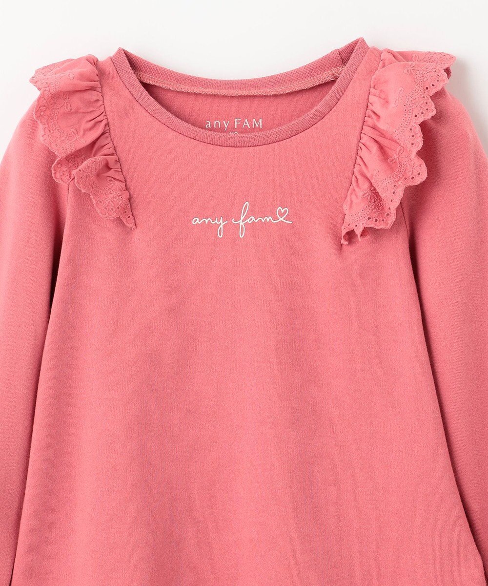 ANY KIDS 肩レース長袖Tシャツ 