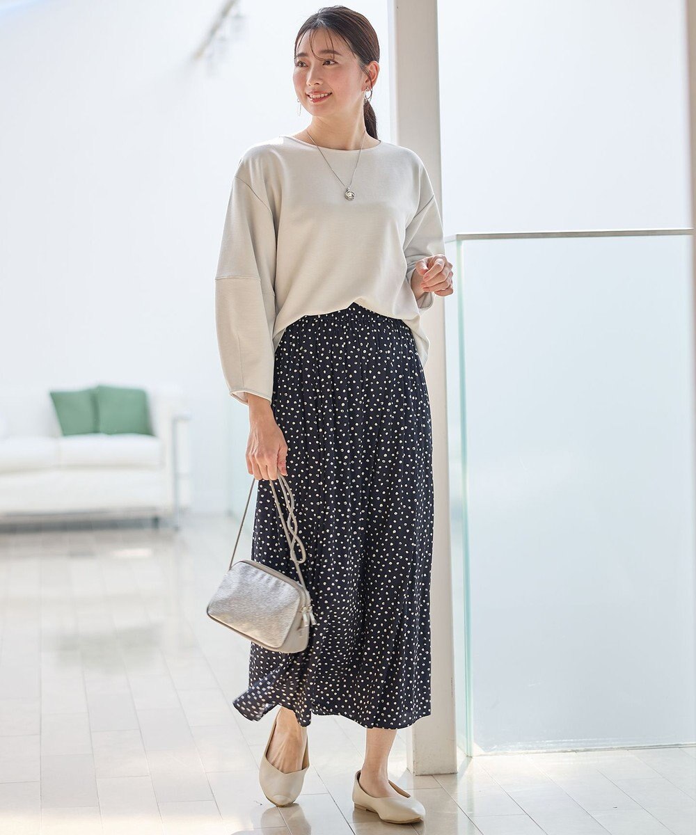 ANY 【ウエストゴム】ラップギャザースカーチョ 