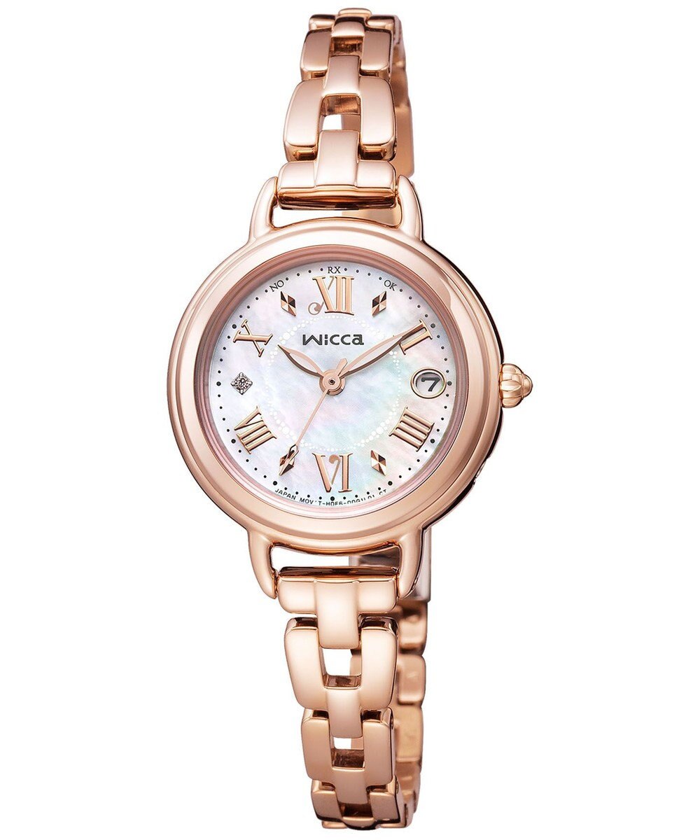 CITIZEN 【アクセサリー感覚で使える】ピンクゴールドのフェミニンなソーラーテック電波時計 