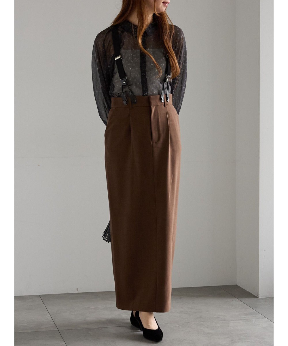 Te chichi シアーフラワーボリュームスリーブブラウス 