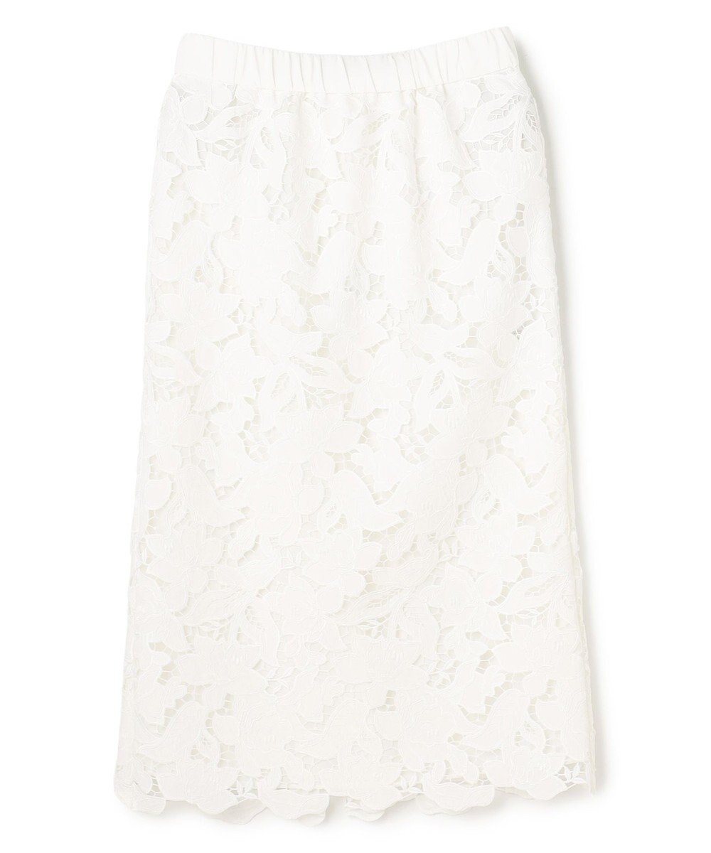 BEIGE， CITRINE / エンブロイダリーレースイージースカート 