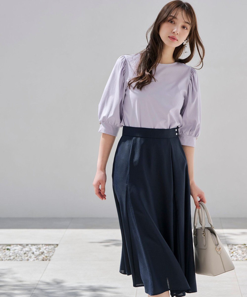 ANY SIS 【接触冷感】美人 ボリュームスリーブ カットソー 